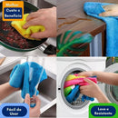 Kit com 5 Panos Mágicos de Microfibra 30x30cm – Multiuso Ultra Macio, Sem Fiapos e de Alta Absorção