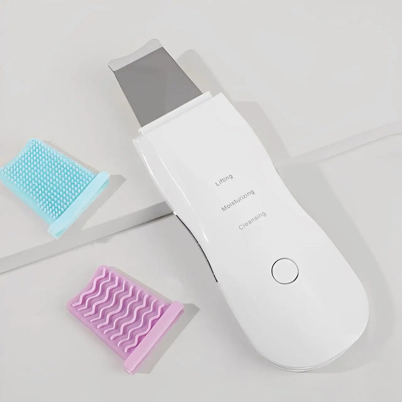 Peeling Ultrassônico Facial Portátil – Limpeza Profunda, Anti-rugas, Ionização e Cuidados com a Pele