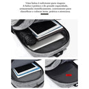 Conjunto 3 em 1 de Mochila Unissex – Mochila, Bolsa Lateral e Estojo com Grande Capacidade e Design Versátil