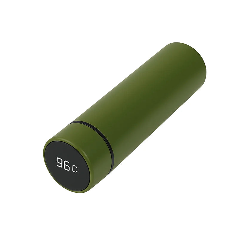 Garrafa Térmica Inteligente em Inox – Display Digital LED com Sensor de Temperatura para Bebidas Quentes e Frias