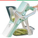 Cortador e Fatiador Manual 5 em 1 – Multifuncional para Batatas, Legumes, Verduras e Frutas com Lâminas de Alta Qualidade