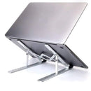 Suporte de Alumínio Ajustável para Notebook e MacBook – Ergonômico, Regulável e Dobrável para Escritório ou Home Office