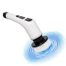 Escova de Limpeza Elétrica 9 em 1 Recarregável sem Fio – Mop Giratório 360° Multiuso com Escovas Intercambiáveis