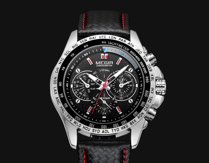 Relógio Masculino Esportivo de Luxo – Design Clássico, à Prova d’Água, com Iluminação Noturna e Estilo Multifuncional