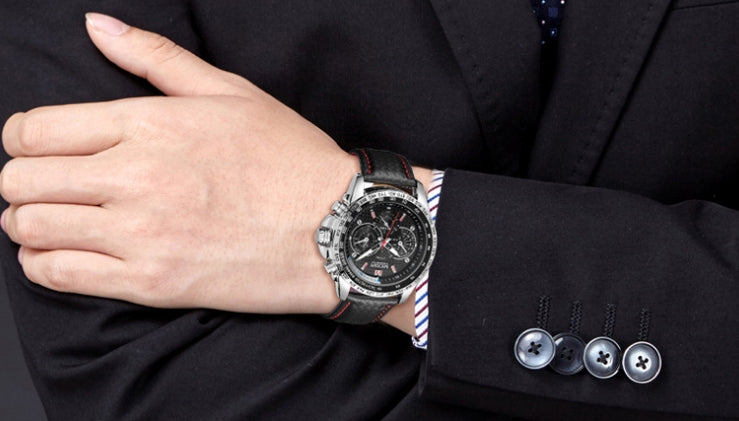 Relógio Masculino Esportivo de Luxo – Design Clássico, à Prova d’Água, com Iluminação Noturna e Estilo Multifuncional