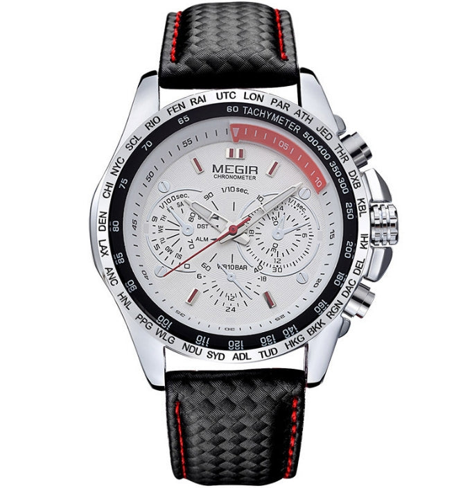 Relógio Masculino Esportivo de Luxo – Design Clássico, à Prova d’Água, com Iluminação Noturna e Estilo Multifuncional