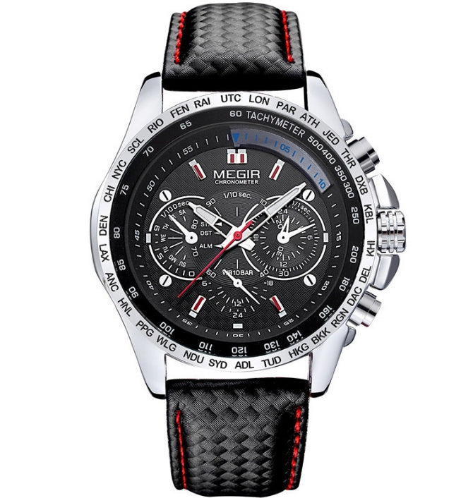 Relógio Masculino Esportivo de Luxo – Design Clássico, à Prova d’Água, com Iluminação Noturna e Estilo Multifuncional