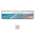 Quadro Decorativo Praia Rosa – Paisagem Moderna em Canvas Seascape para Sala e Decoração de Parede
