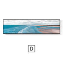 Quadro Decorativo Praia Rosa – Paisagem Moderna em Canvas Seascape para Sala e Decoração de Parede