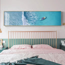 Quadro Decorativo Praia Rosa – Paisagem Moderna em Canvas Seascape para Sala e Decoração de Parede