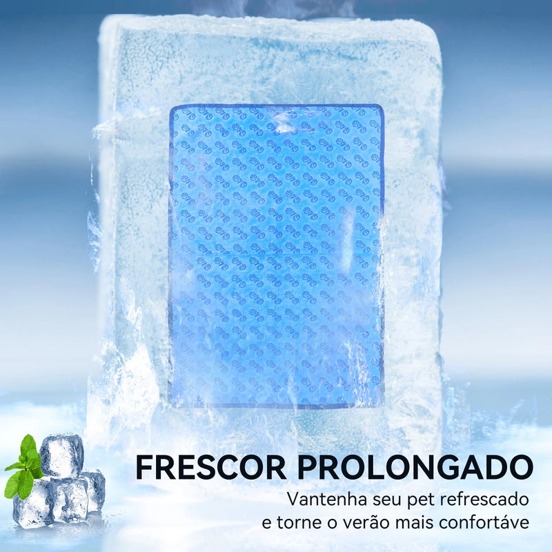 Tapete Refrescante para Cães e Gatos – Cama Gelada de Verão em Seda Gelada Macia NewPet