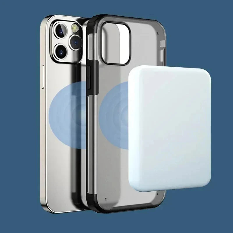 Power Bank Magnético Wireless – Carregador Portátil Sem Fio com Ímã para iPhone / Android