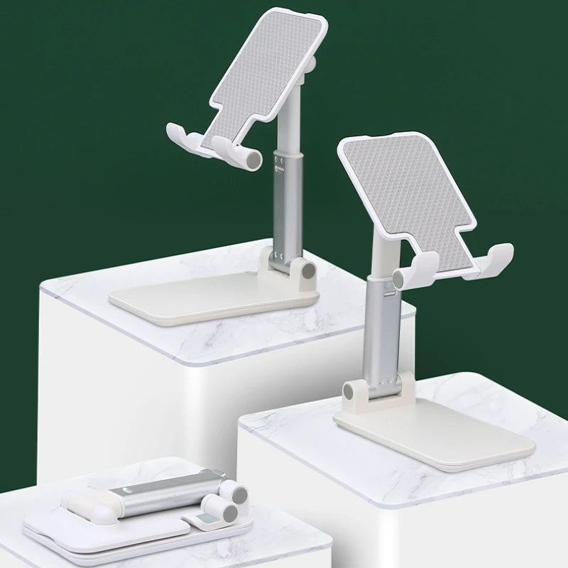 Suporte Retrátil para Celular e Tablet – Suporte Inteligente Dobrável Multiuso para Mesa, Sofá e Lives