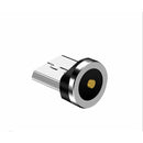 Cabo Magnético 3 em 1 USB – Carregador Rápido Type-C, Micro USB e iPhone com LED e Conexão Giratória