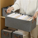 Caixa Organizadora Dobrável com Janela Transparente – Grande Capacidade, Leve e Ideal para Roupas, Roupeiro e Armazenamento Doméstico