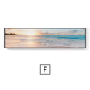 Quadro Decorativo Praia Rosa – Paisagem Moderna em Canvas Seascape para Sala e Decoração de Parede