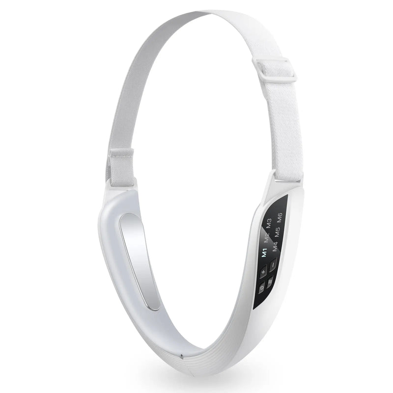 Aparelho Lifting Facial V Elétrico – 6 Modos, 8 Níveis EMS Microcorrente para Firmar a Pele, Reduzir Papada e Tonificar o Rosto