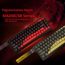 Teclado Gamer MADLIONS MAD 60/68HE com Switch Magnético | Com Fio | Hot Swap | Rapid Trigger | Teclado Custom para PC Gamer