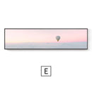 Quadro Decorativo Praia Rosa – Paisagem Moderna em Canvas Seascape para Sala e Decoração de Parede