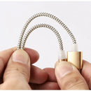 Cabo Magnético 3 em 1 USB – Carregador Rápido Type-C, Micro USB e iPhone com LED e Conexão Giratória