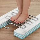 Cabide Multifuncional 5 Camadas Antiderrapante – Suporte Organizador de Roupas e Calças com Design Dobrável e Economia de Espaço