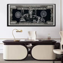 Quadro Decorativo Scarface Tony Montana Dollar – Pôster HD em Tela Canvas, Arte Clássica de Filme para Sala e Escritório