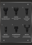 Massageador Profissional BOOSTER M2 – Pistola de Massagem Muscular 12V com Display LCD e 6 Níveis de Intensidade