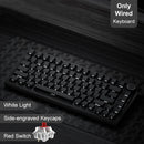 Teclado Mecânico Gamer Ajazz AK820/AK820Pro – Bluetooth 5.1 / Sem Fio / Com Fio C, Personalizável com Knob e Hot Swapping Gasket
