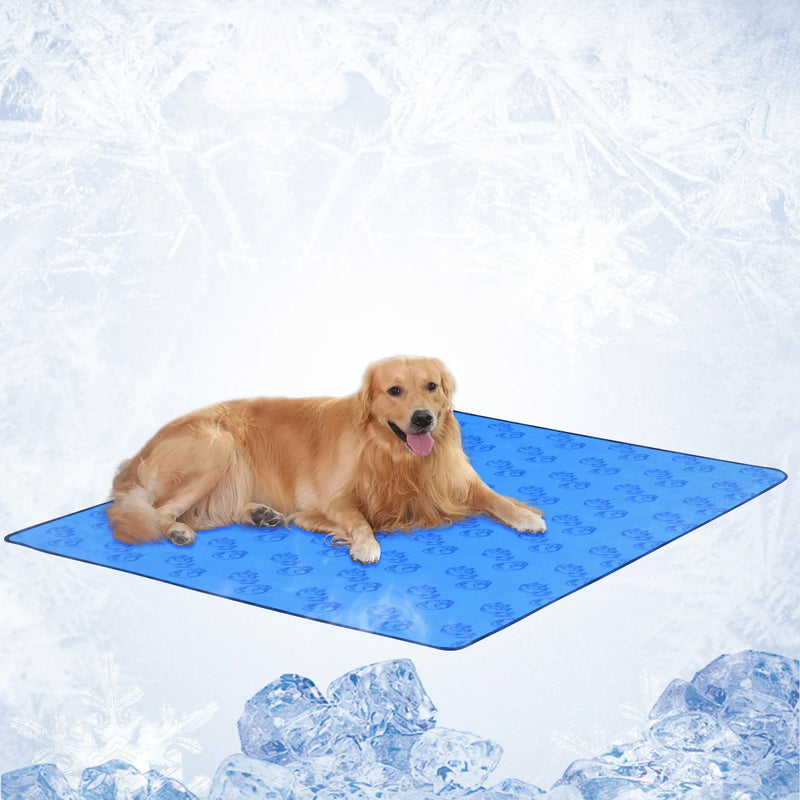Tapete Refrescante para Cães e Gatos – Cama Gelada de Verão em Seda Gelada Macia NewPet