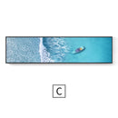 Quadro Decorativo Praia Rosa – Paisagem Moderna em Canvas Seascape para Sala e Decoração de Parede