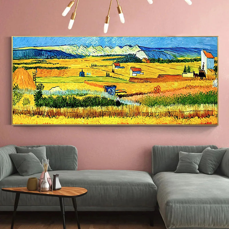 Quadro Decorativo Van Gogh – Amendoeira em Flor (Almond Blossom) em Canvas – Reprodução Clássica para Sala e Decoração de Parede