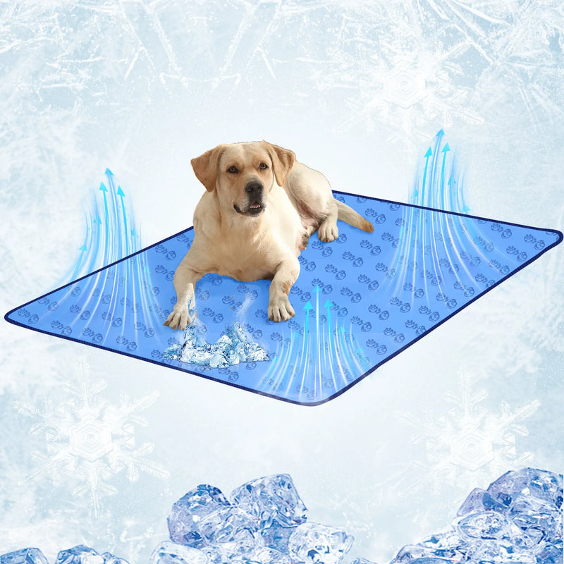 Tapete Refrescante para Cães e Gatos – Cama Gelada de Verão em Seda Gelada Macia NewPet