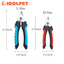 Cortador de Unhas Profissional para Pets com Trava de Segurança – Tesoura em Aço Inoxidável para Cães e Gatos, Ideal para Cuidados e Tosa