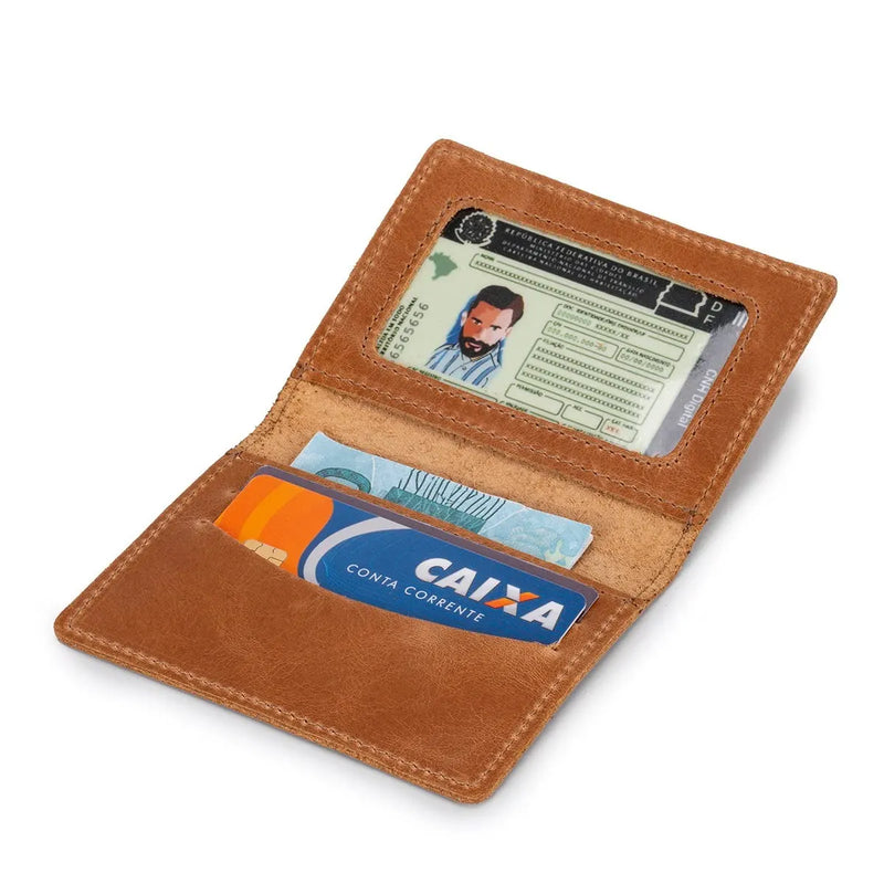 Carteira Masculina Porta Cartão Slim Couro Bovino Promoção