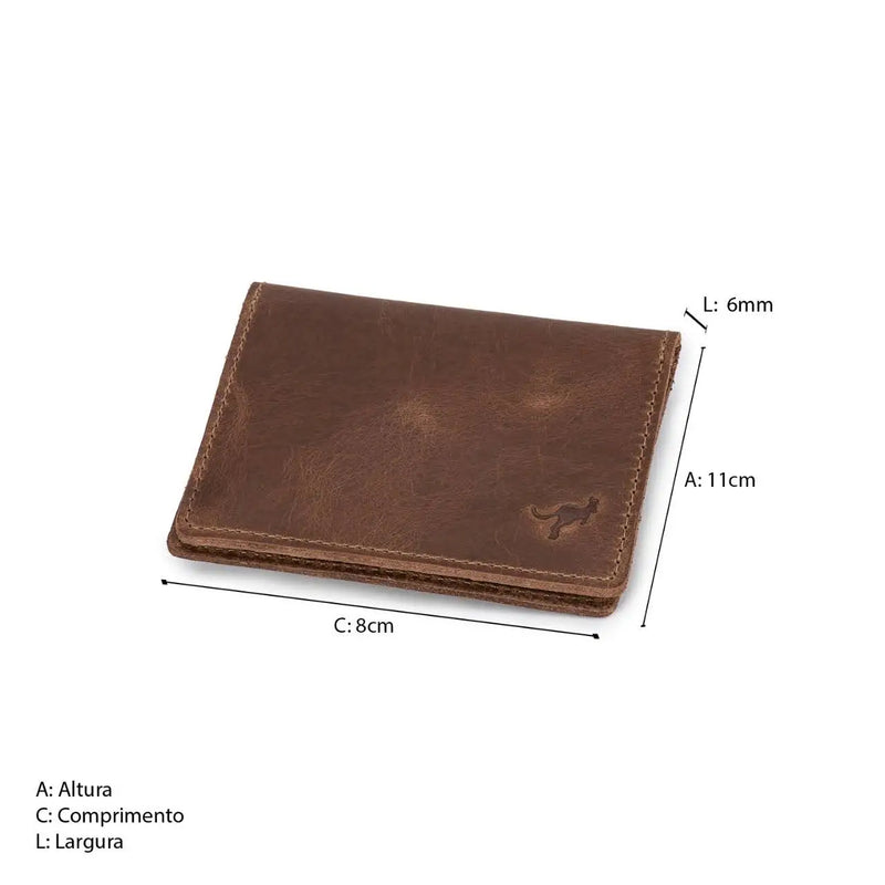 Carteira Masculina Porta Cartão Slim Couro Bovino Promoção